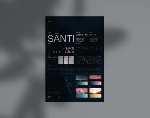 平面设计 santi 豪华床上用品公司品牌形象设计