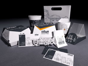 百堡部落 西快餐店品牌形象包装设计